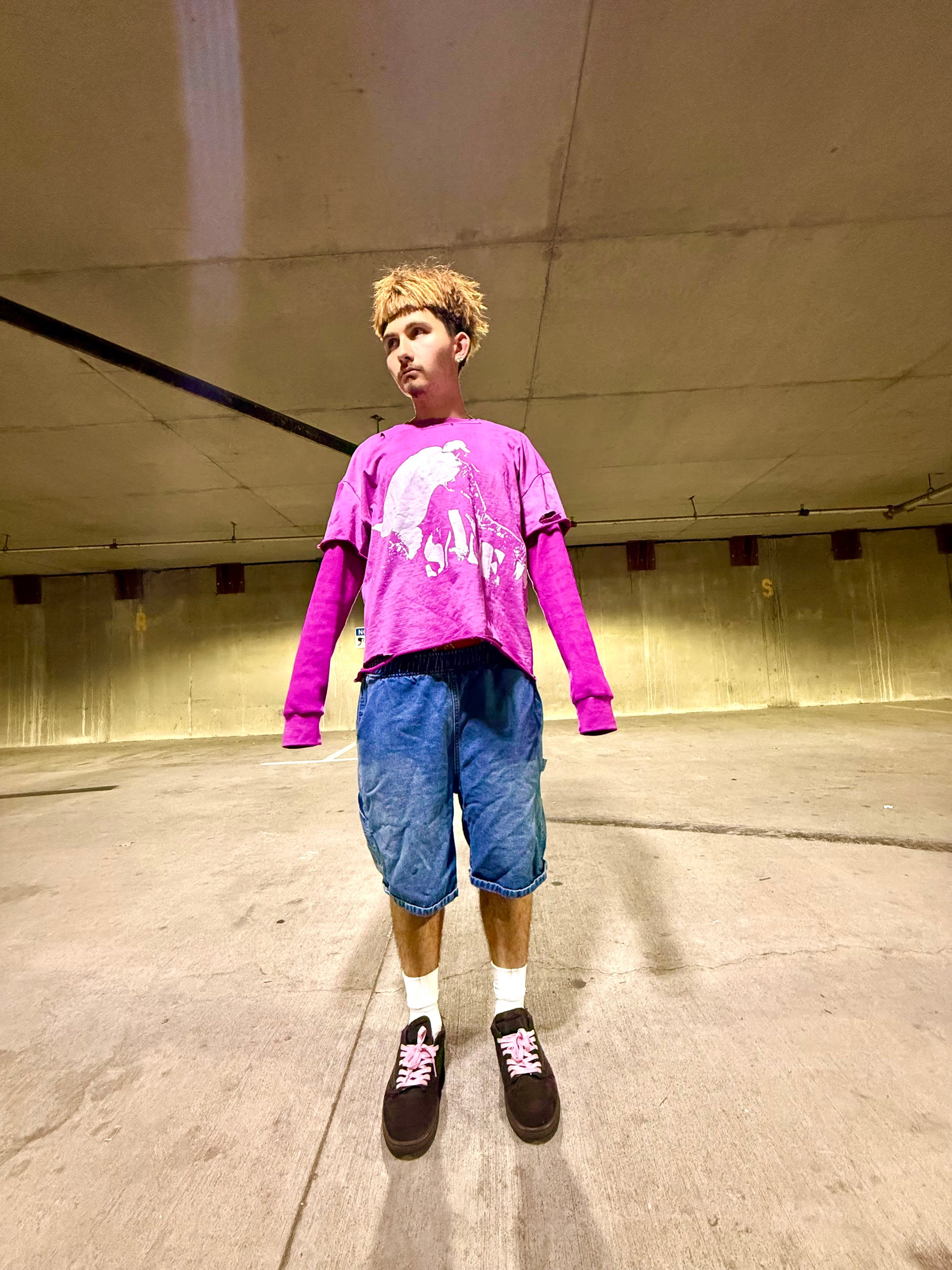 Helltrack Tee - magenta pink